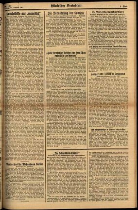 Zweite Ausgabe vom Freitag, den 17. Oktober 1941.