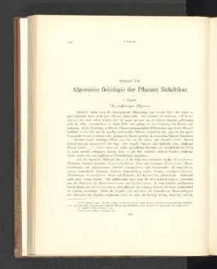 1. Kapitel. Die einjährigen Pflanzen.