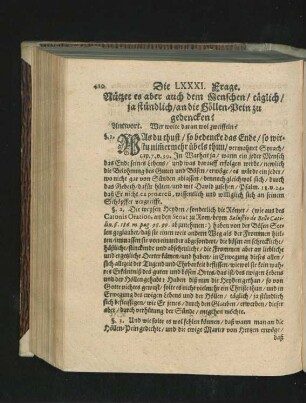 Die LXXXI. Frage - LXXXIV. Frage.