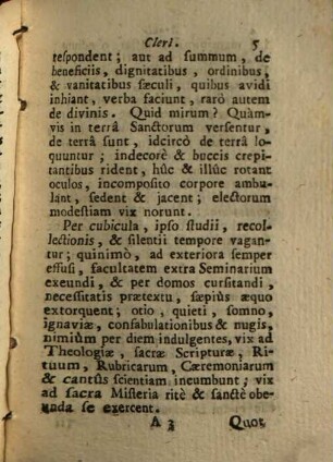 Regula Cleri Ex Sacris Litteris, Sanctorum Patrum Monimentis, Ecclesiasticisque Sanctionibus Excerpta