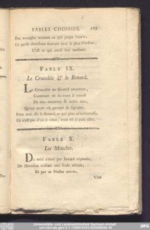 Fable X. Les Mouches.