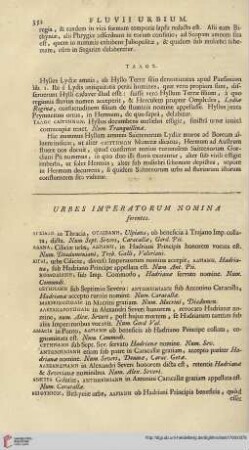 Urbes Imperatorum Nomina