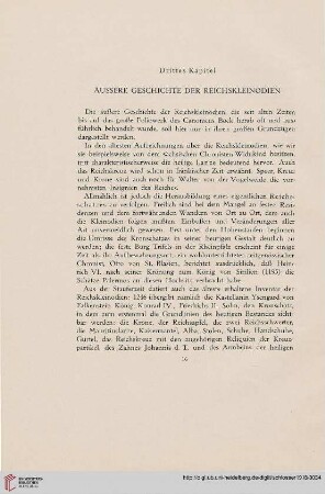 33 Drittes Kapitel. Äussere Geschichte der Reichskleinodien