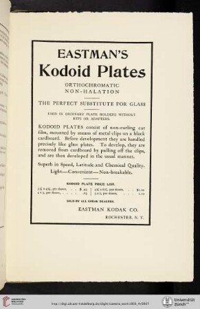 Eastman Kodak Co. [Kodoid Plates]