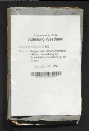Die Administration des Aldenridder Kolonats zu Holperdorpe, Kirchspiels Lienen