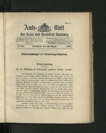 No. 134. 30. August. 1902.