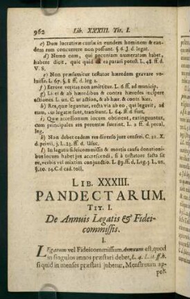 962-974, Lib. XXXIII. Pandectarum