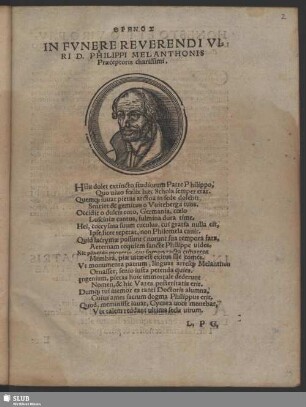 THRĒNOS|| IN FVNERE REVERENDI VI=||RI D. PHILIPPI MELANTHONIS || Praeceptoris charissimi.|| ... ||