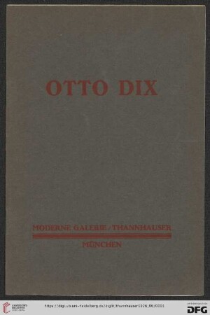 Otto Dix : Juni-Juli 1926