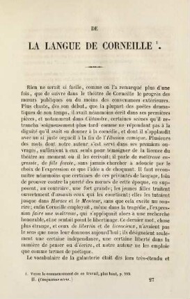 401-421, La langue de Corneille