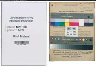 Entnazifizierung Michael Ried , geb. 02.04.1900 (Arbeiter)