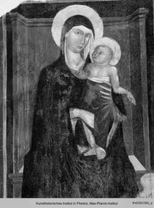 Votivfresko : Madonna mit Kind