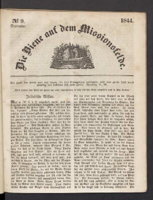 N° 9. September. 1844