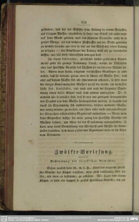 Zwölfte Vorlesung
