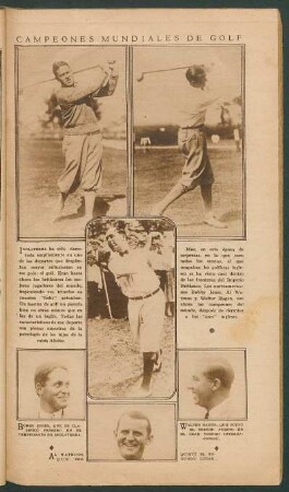 Campeones mundiales de golf - [Fotografías]