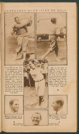 Campeones mundiales de golf - [Fotografías]