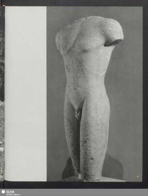 Torso einer Kuros-Statue. Delos, Museum