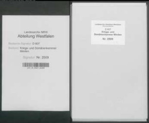 Eingesessene des Kirchspiels Werther . / . Weichbild Werther und Meyer zum Gottesberge (Amt Sparrenberg, Vogtei Werther) wegen beanspruchter Exemtion von den Landfuhren