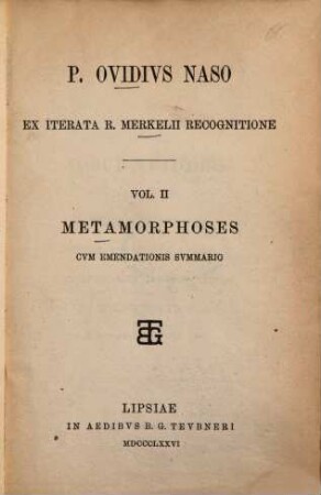 P. Ovidius Naso, II