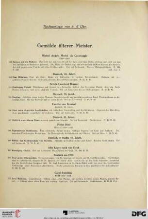 Gemälde älterer Meister (Nr. 162-262)