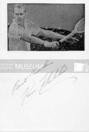 Autograph von K. N. Fletcher (Tennisspieler)