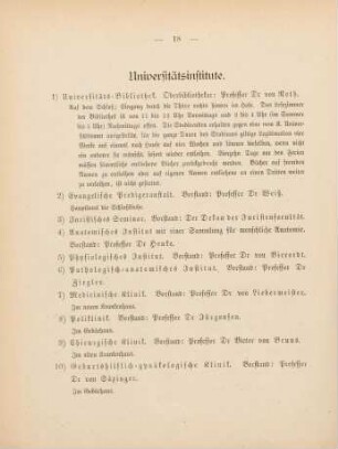 18-21, Universitätsinstitute