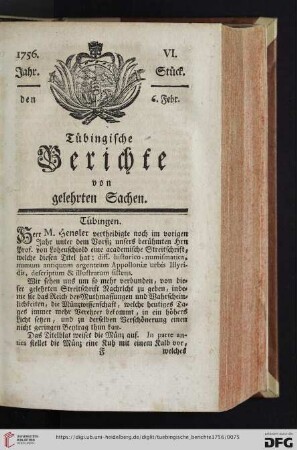 [VI.-IX. Stück] (Februar 1756)