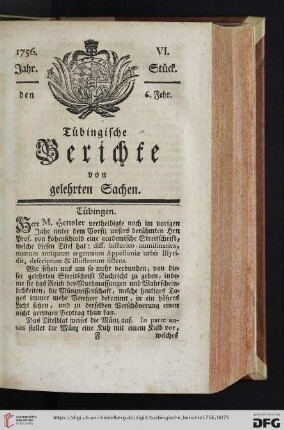[VI.-IX. Stück] (Februar 1756)