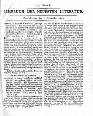 1801-11-07 : 113. Stück