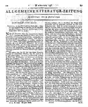 Eggers, J. C.: Ueber den moralischen Werth der Theorien vom Zwecke Jesu. Hannover: Helwing 1794
