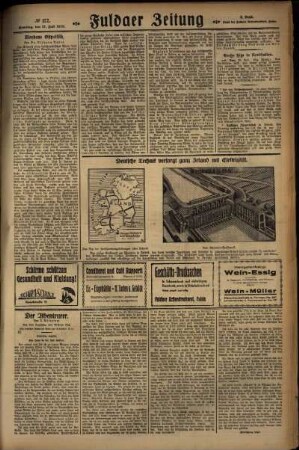 Dritte Ausgabe vom Samstag, den 27. Juli 1929.