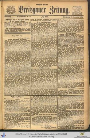 27.11.1901 (Erstes Blatt)