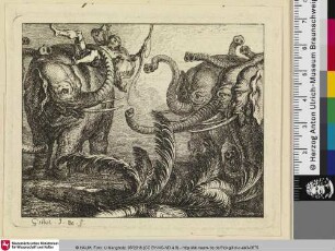 [Der Jäger und der Elefant; Les Chasseur et les Éléphans]