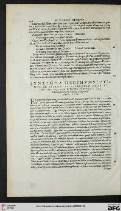 Syntagma decimvmseptimvm de sacrificiis [...]
