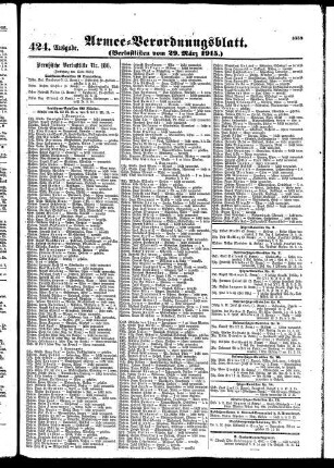 424.Ausgabe. Montag, 29. März 1915