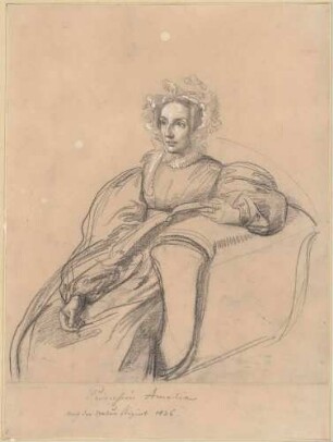 Bildnis Amalie Friederike Auguste (1794-1870), Herzogin von Sachsen