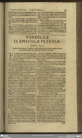 Vindiciae II. Epistolae Petrinae