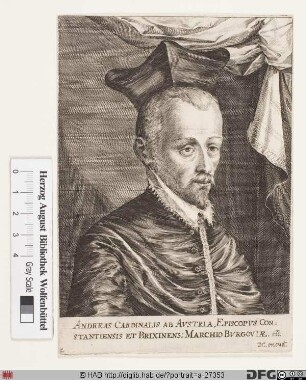 Bildnis Andreas, gen. Kardinal von Österreich, Markgraf von Burgau