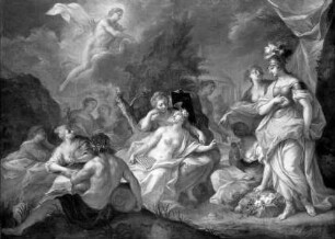 Apoll, Minerva und die neun Musen