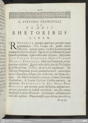 De Claris Rhetoribus Liber