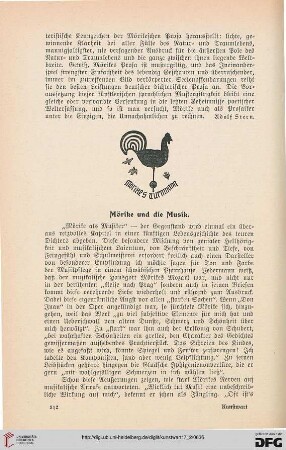 Mörike und die Musik
