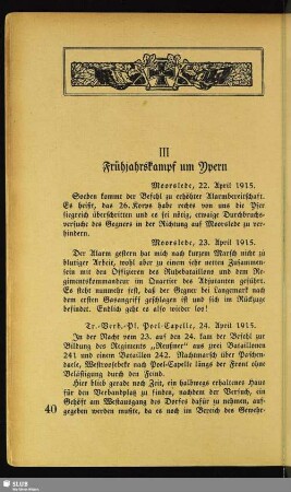 III. Frühjahrskampf um Ypern