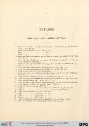 Gefässe (No. 1-276)