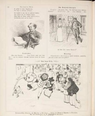 "Der Kuß der Muse" "Am Neujahrsmorgen" "Auf dem Eise"