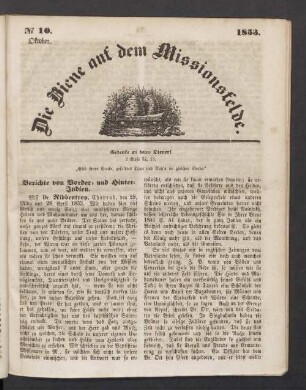 N° 10. Oktober. 1853