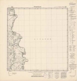 11103 (alte Nr.: 157) Brämerhusen, Meßtischblatt (4cm - Karte)