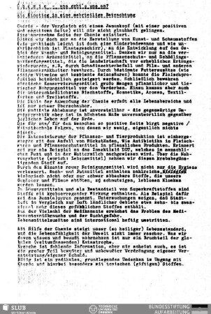 Chemie - was geht's uns an? : der Einstieg in eine mehrteilige Betrachtung