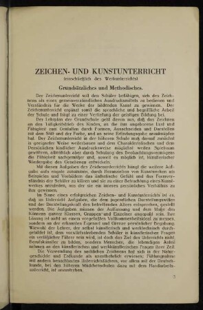 Zeichen- und Kunstunterricht