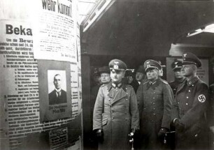 Nationalsozialismus - Kundgebungen, Feiern, Festtage. Gauleiter Robert Wagner und General Oswald