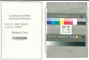 Entnazifizierung Paul Rehbach , geb. 10.09.1902 (Einkaeufer)